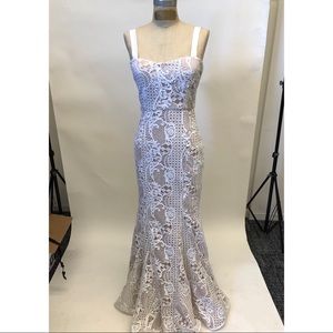 Cooper St white Floor length embroidered lace gown